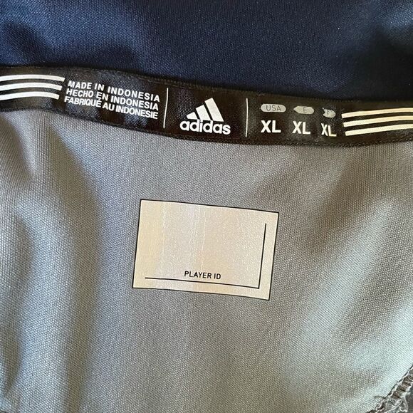 Adidas Men’s Gray & Blue Short Sleeve “Post 8 Baseball” Athletic Top (Size: XL) - Picture 6 of 11